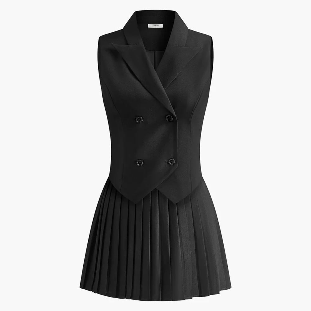 Black Pleated Skirt